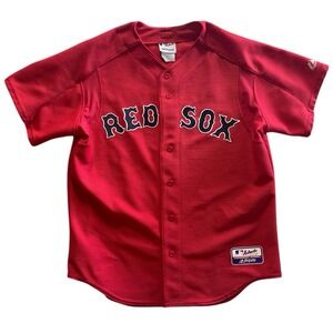 Majestic Red Sox Jersey‎ Red Home Colorway Made in USA Large